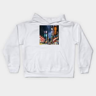 The Myeong-dong in South Korea Kids Hoodie